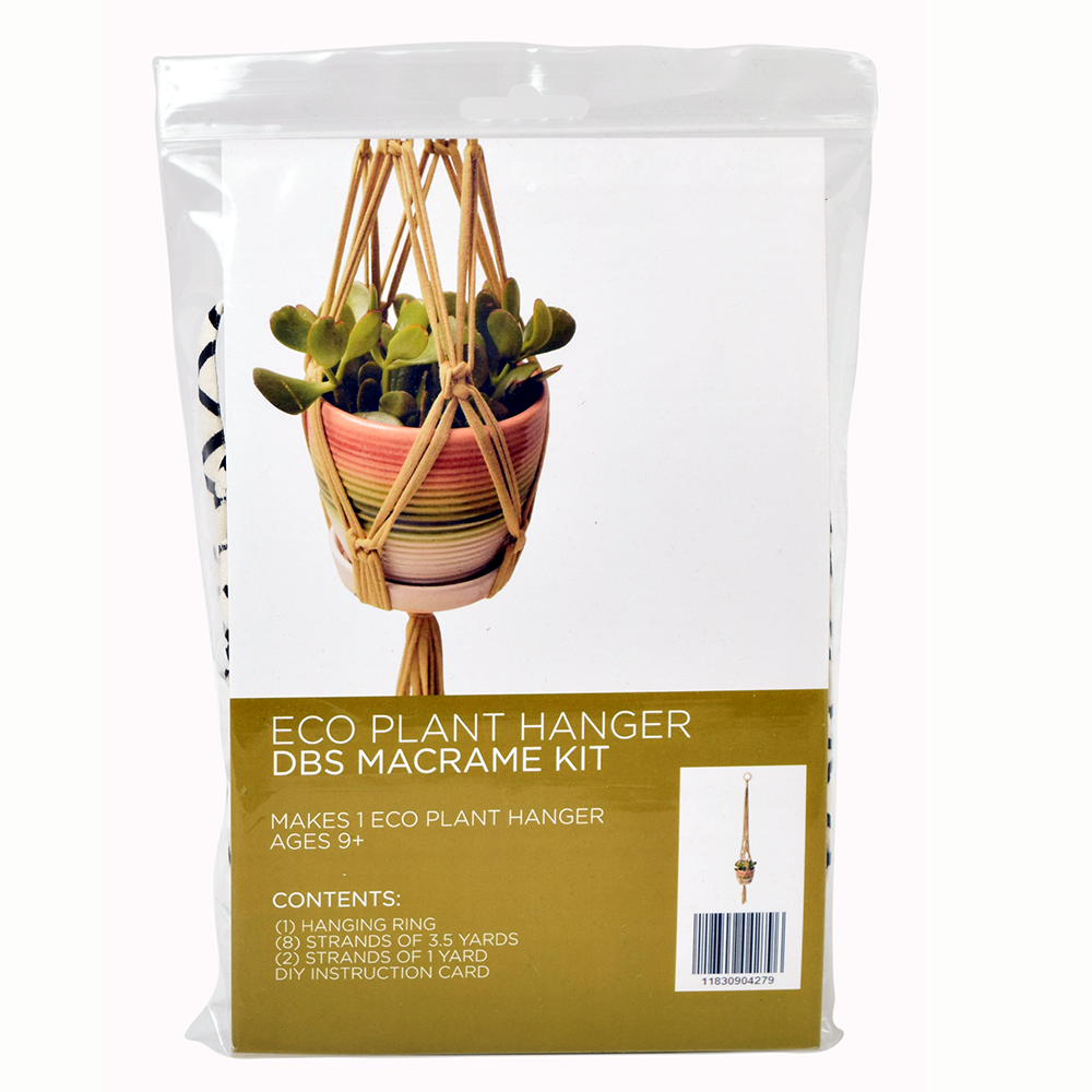 5mm macrame plant hanger DIY Eco Macramé Plant Hanger Kit – Dona Bela Shreds
